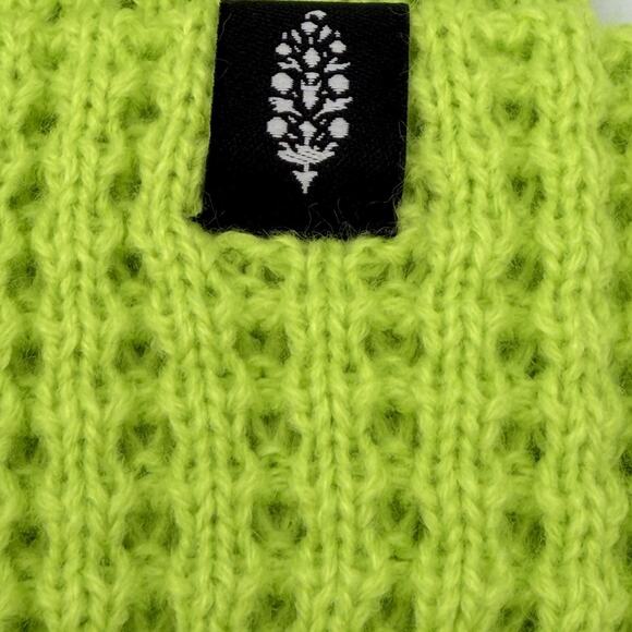 Free People Movement Lime Green Cool Down Beanie Size ALL NWT - Picture 4 of 11
